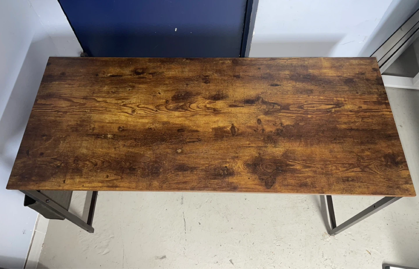Wooden Top Desk with Metal Frame - photo 3