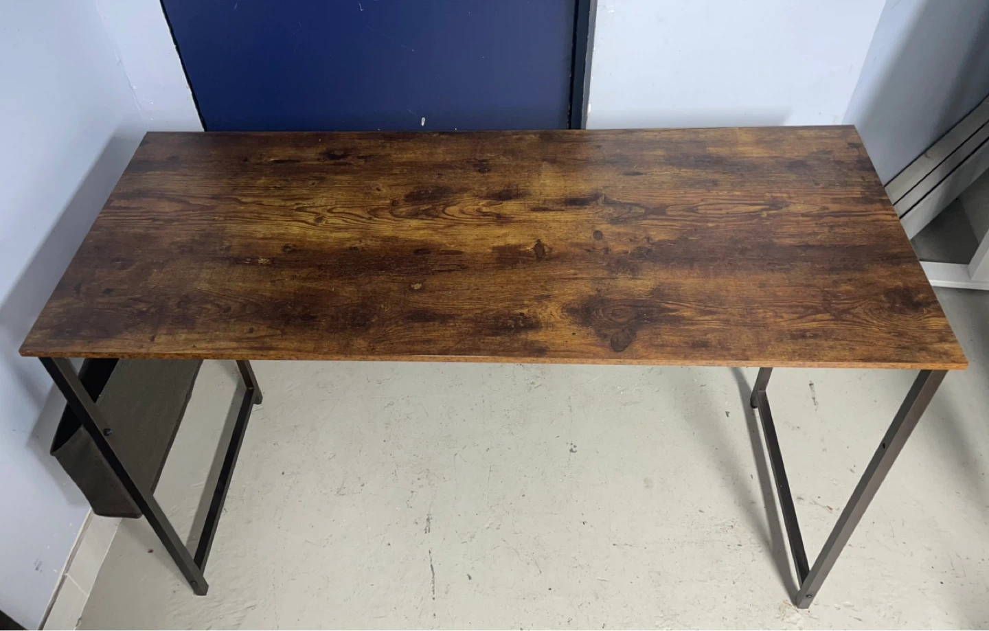 Wooden Top Desk with Metal Frame - photo 2
