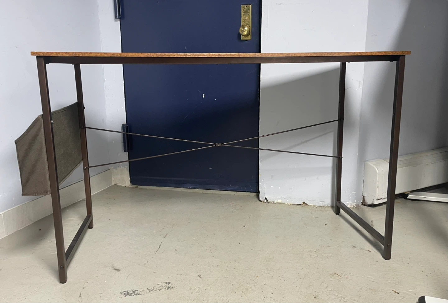 Wooden Top Desk with Metal Frame - photo 4