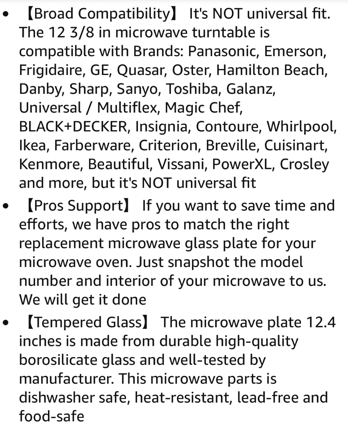 Brand New Microwave Glass Turntable Plate – 12.4” / 12 3/8” - photo 5