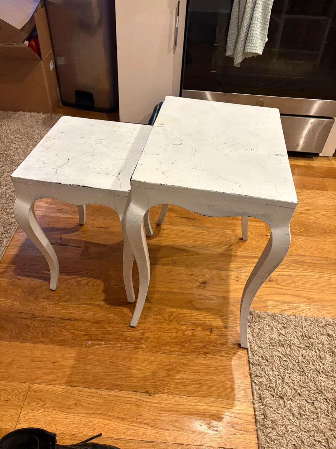 White Nesting Side Tables