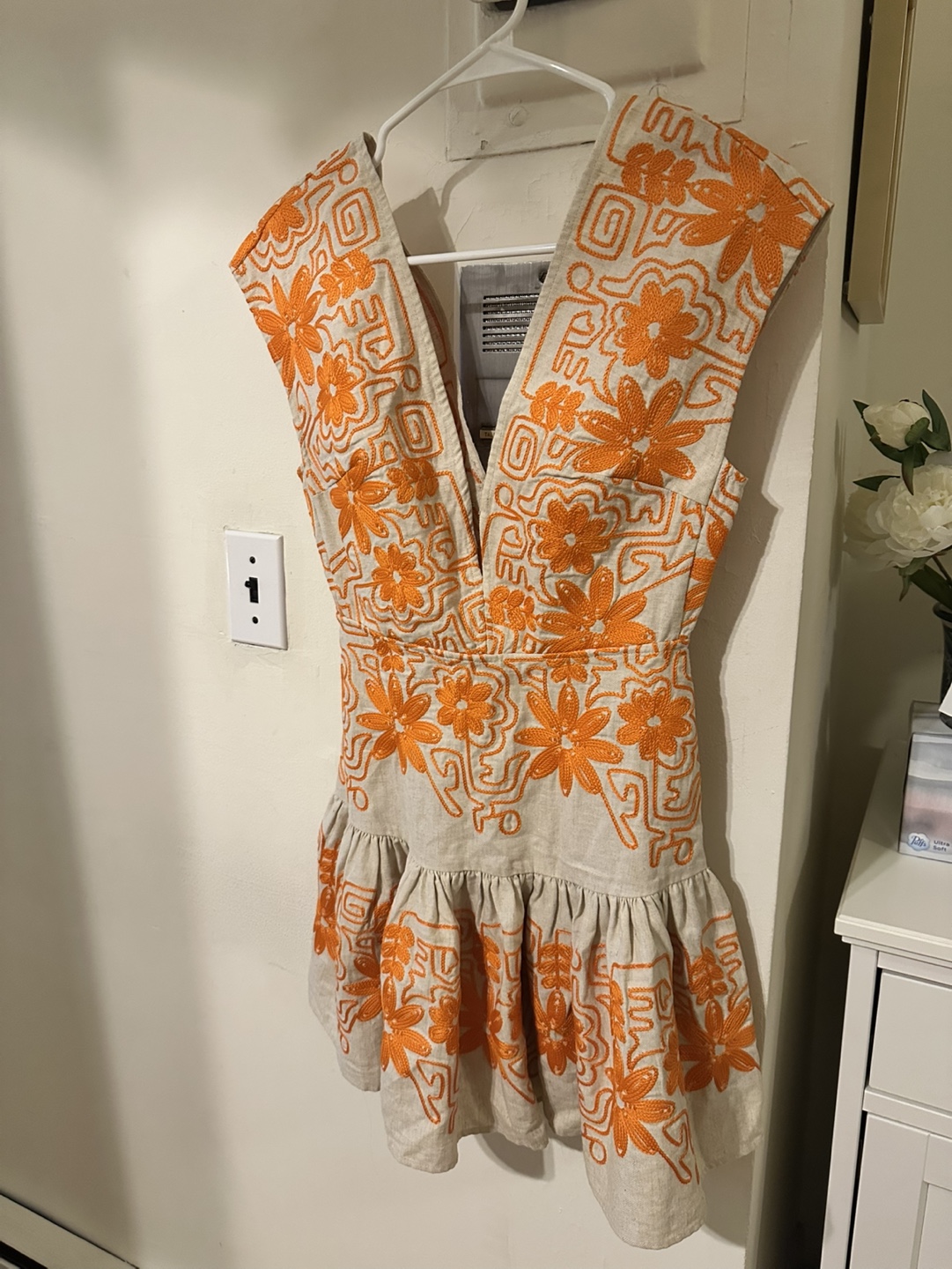 Maje dress with orange embroidery - photo 2
