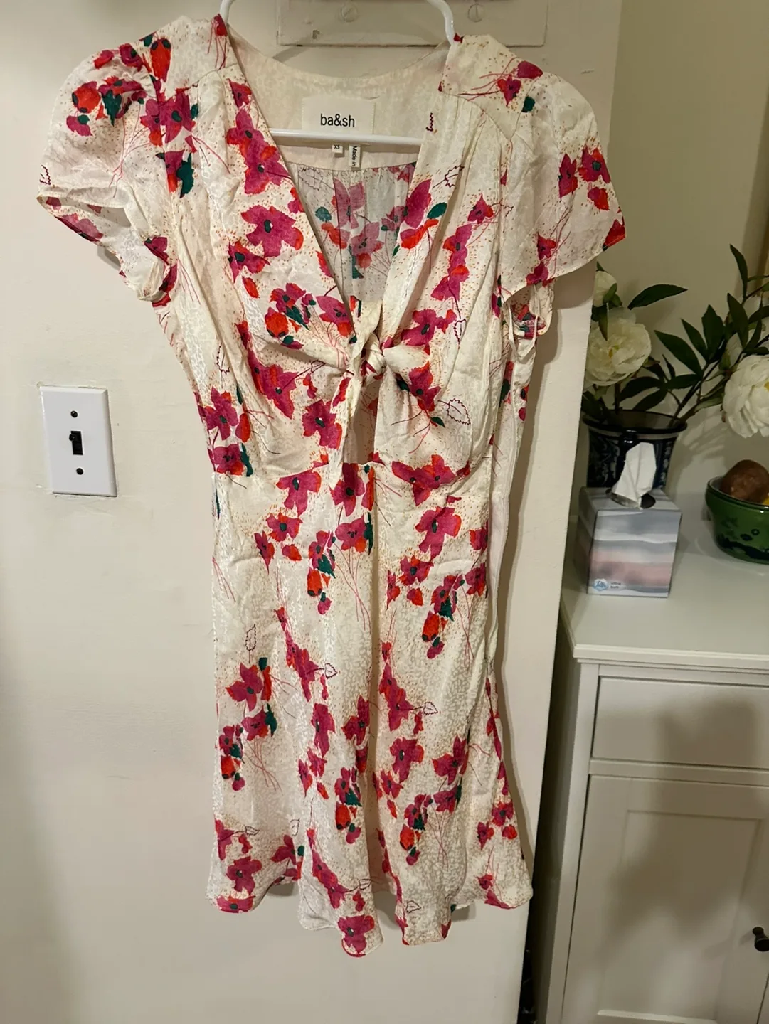 ba&sh Floral Print Tie-Front Mini Dress - photo 2