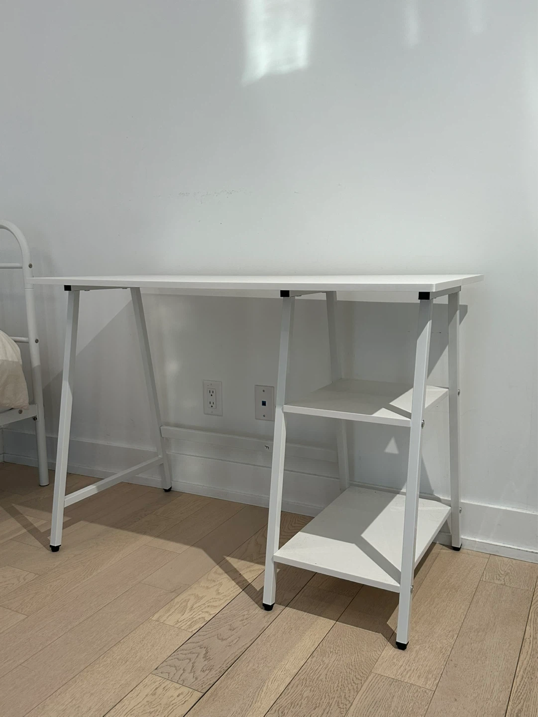 White Desk with Shelves