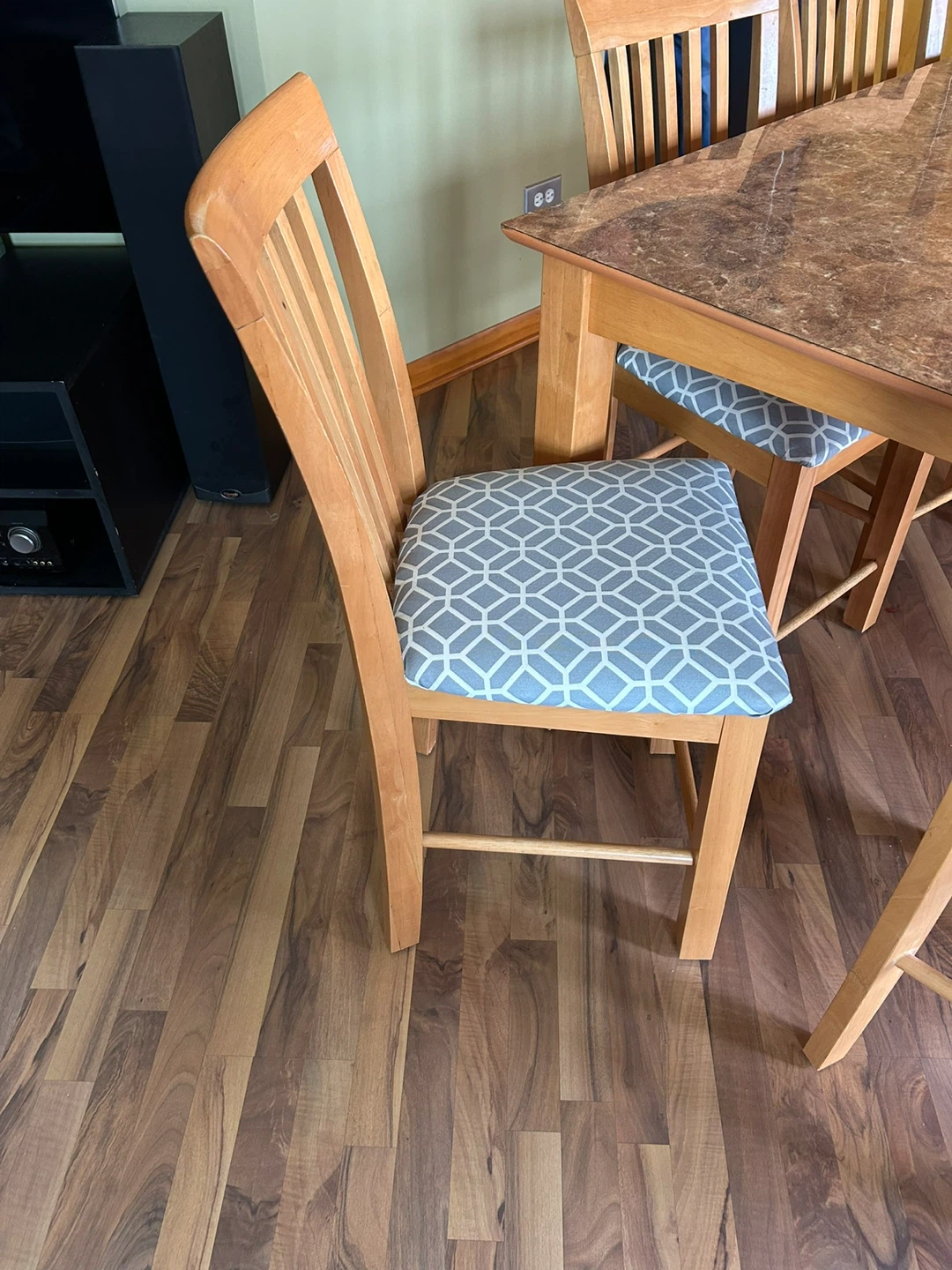 Wood Dining Table Set with 8 Chairs - photo 2
