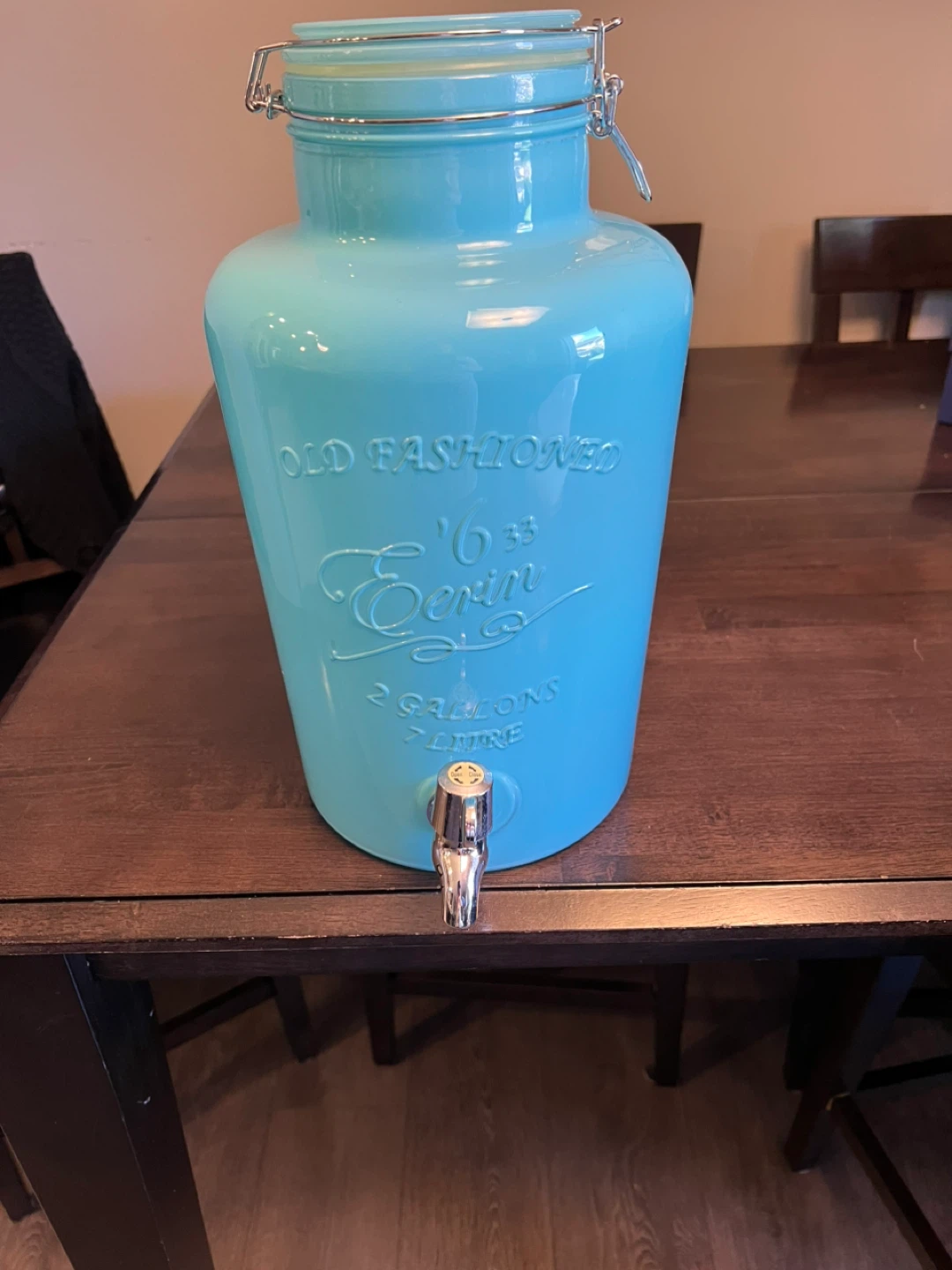 Light Blue "Old Fashioned" Drink Dispenser