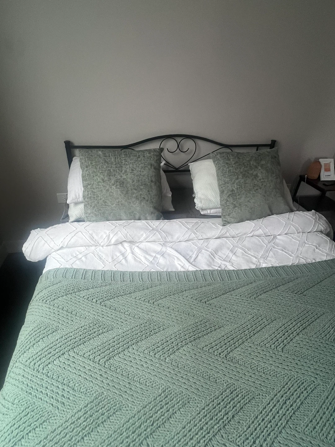 Black Metal Bed Frame Queen - photo 4