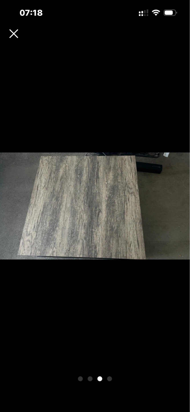 Wooden Coffee Table with Storage Shelf - photo 2