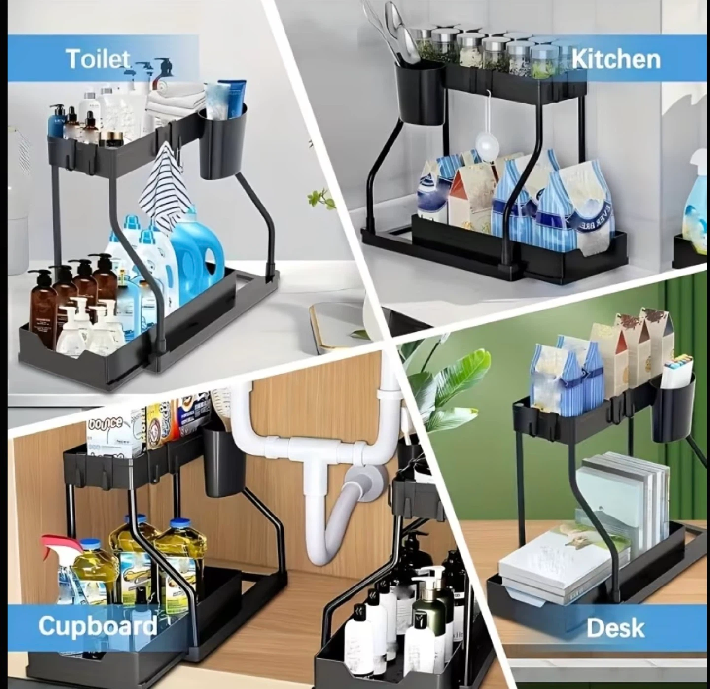2-Tier Pull-Out Under Sink Organizer (BRAND NEW IN BOX) - photo 4