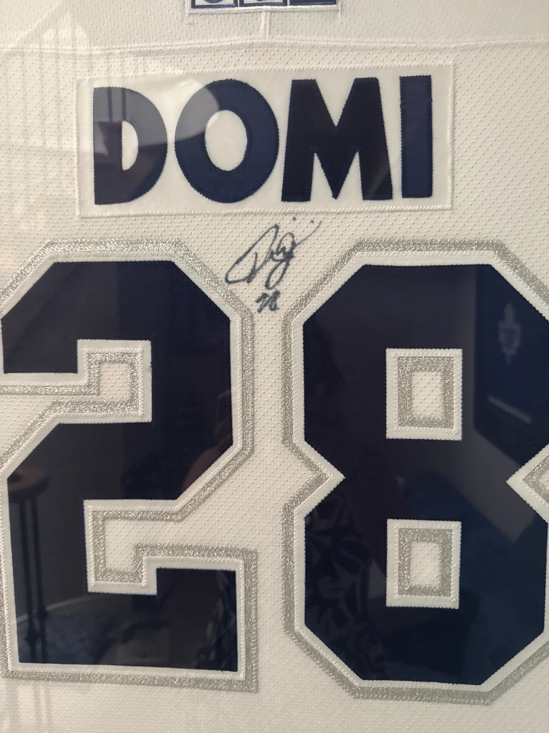 Framed Tie Domi Toronto Maple Leafs Autographed Jersey - photo 2