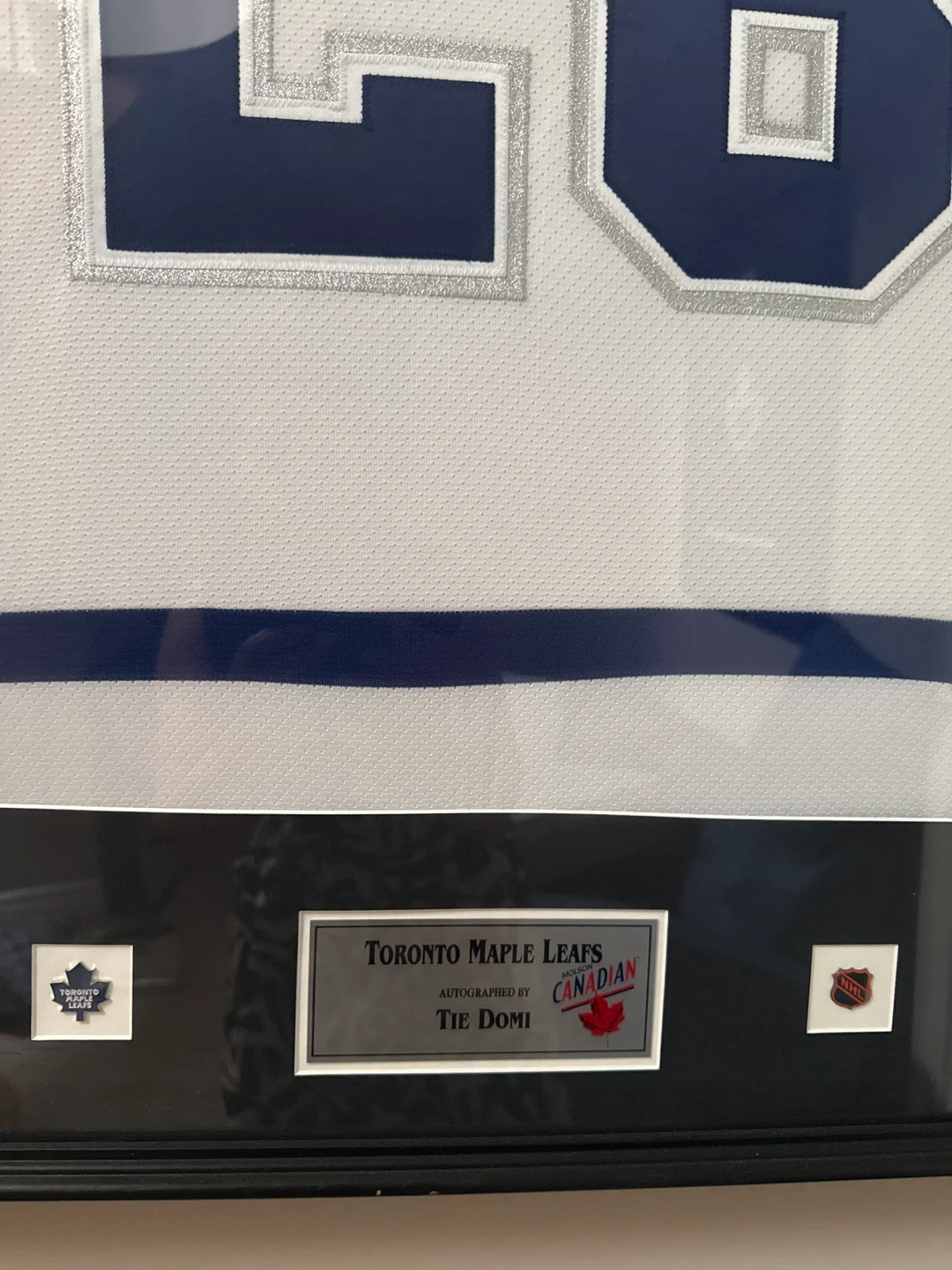 Framed Tie Domi Toronto Maple Leafs Autographed Jersey - photo 3