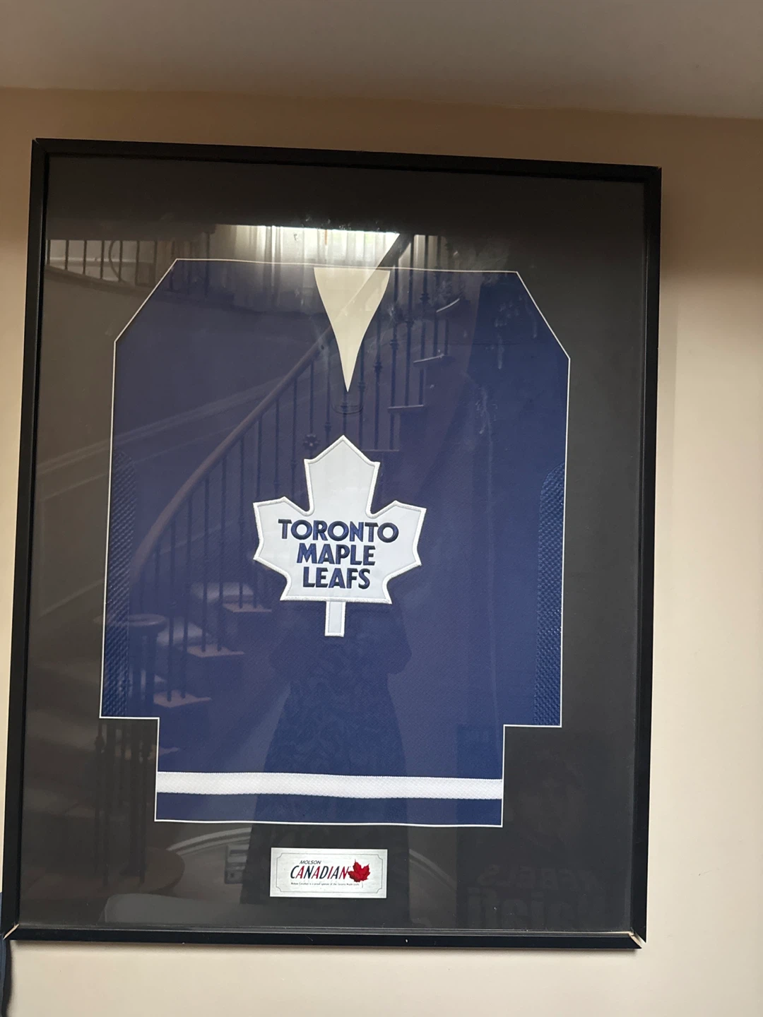 Framed Toronto Maple Leafs Jersey