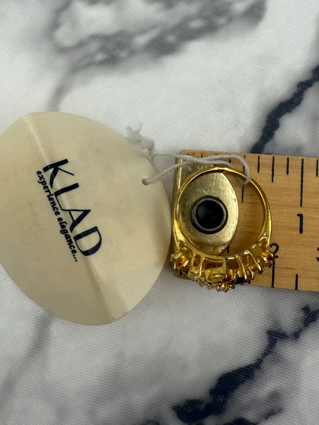 KLAD Multicolor Crystal Statement Ring Gold Tone Cocktail Ring - photo 3