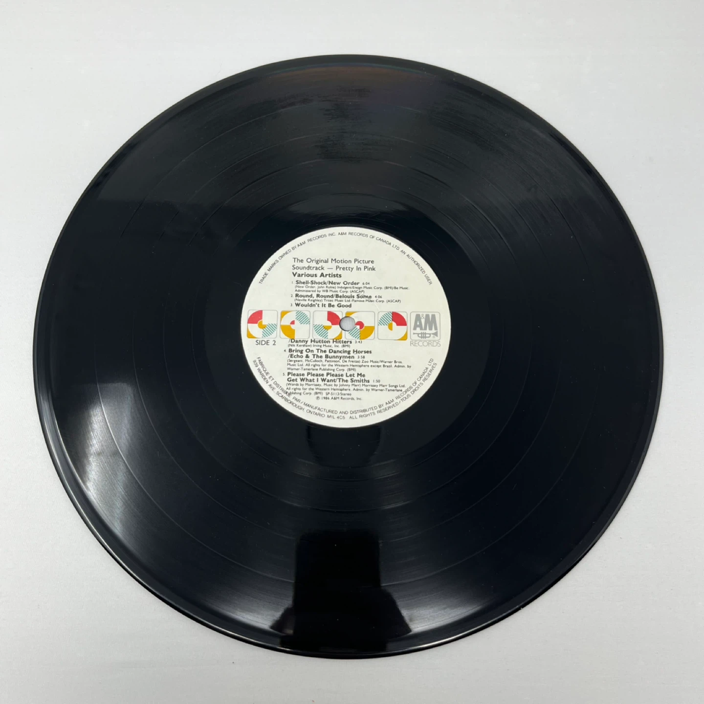 Pretty in Pink Original Motion Picture Soundtrack Vinyl Record - photo 4