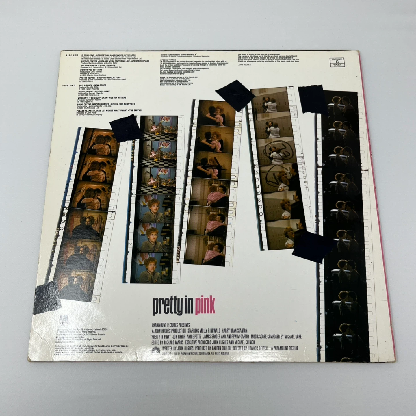 Pretty in Pink Original Motion Picture Soundtrack Vinyl Record - photo 2