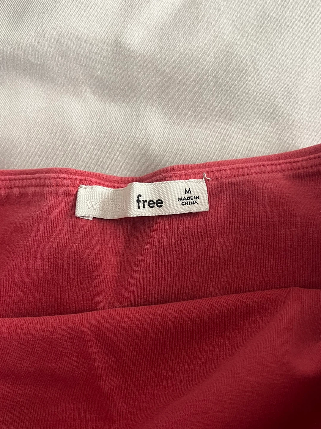 Wilfred Free Tube Top - Dusty Red - Size M - photo 3