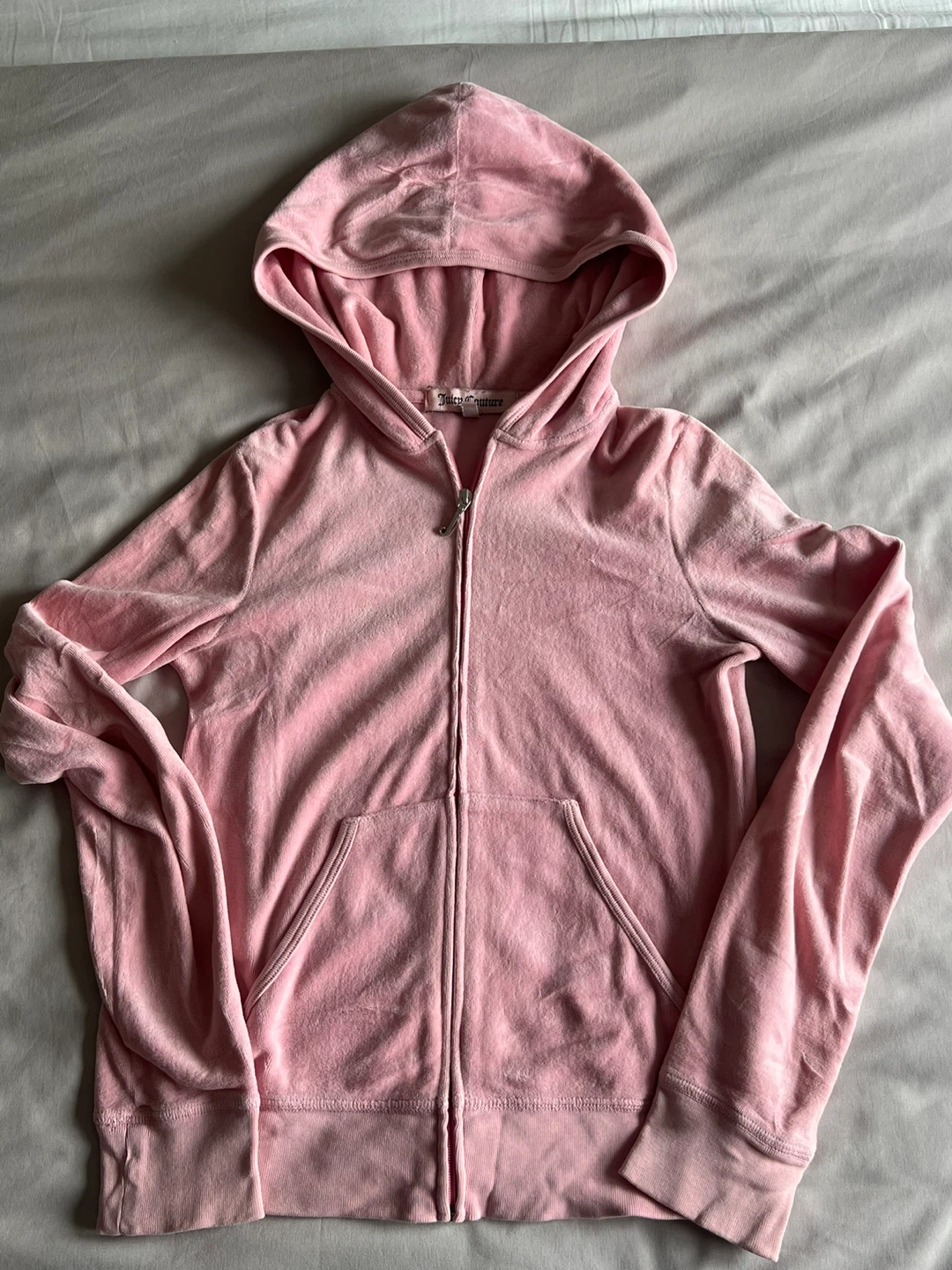 Juicy Couture Pink Velour Hoodie -Size Small