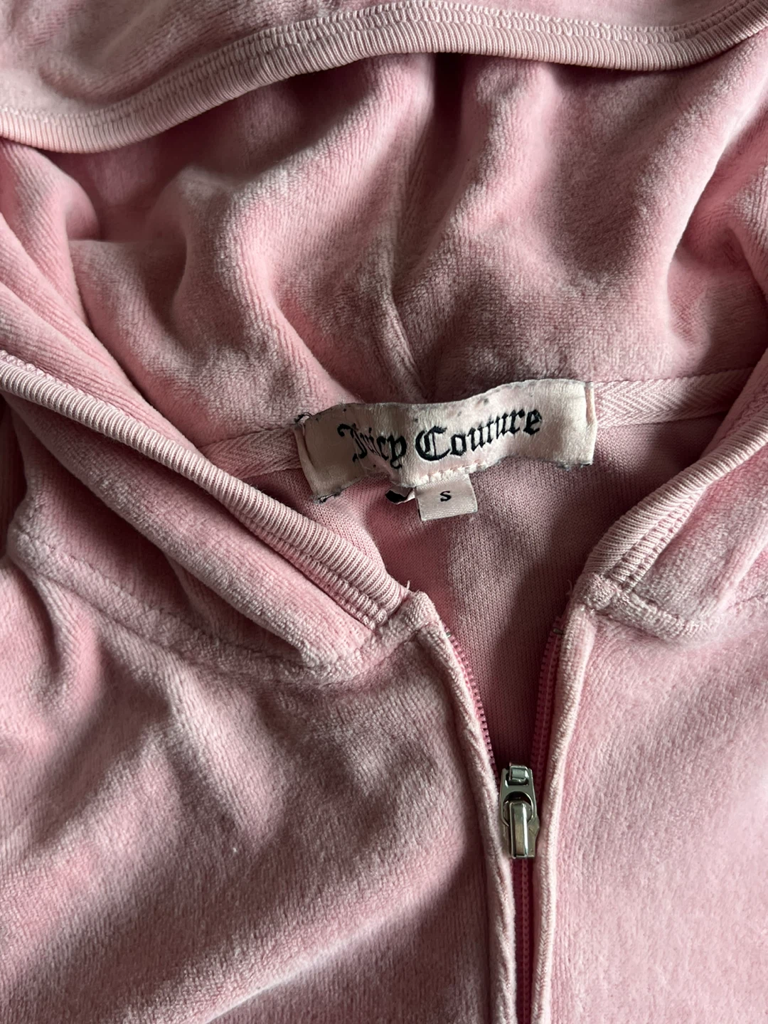 Juicy Couture Pink Velour Hoodie -Size Small - photo 3