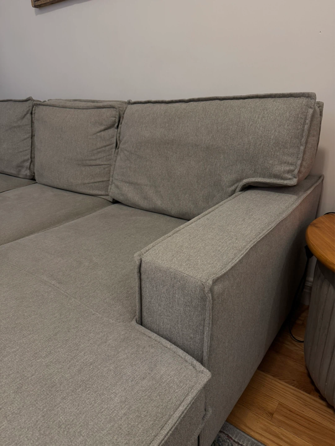 Pull out sofa with chaise storage - photo 4