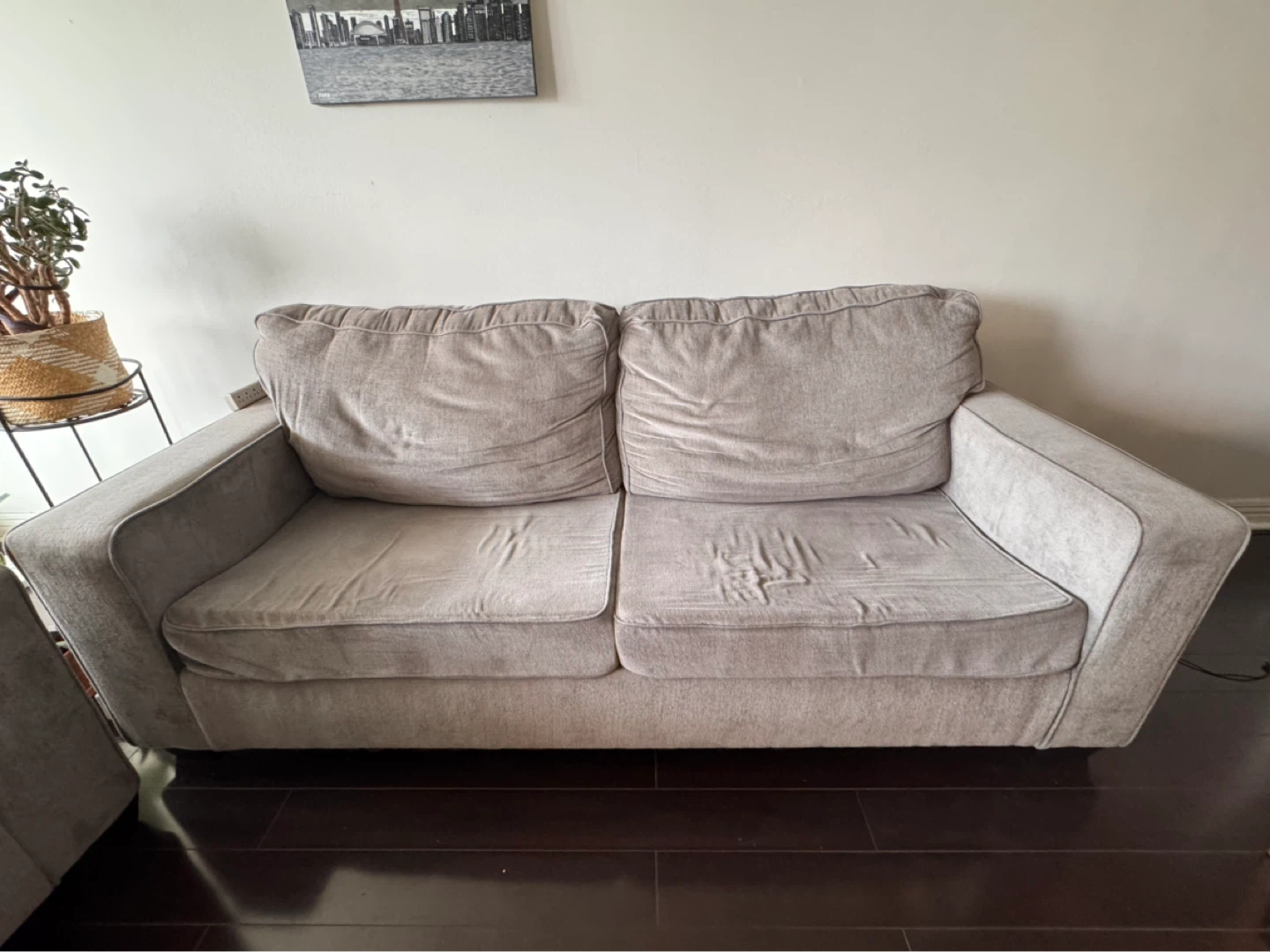 Light Grey Couch + Armchair