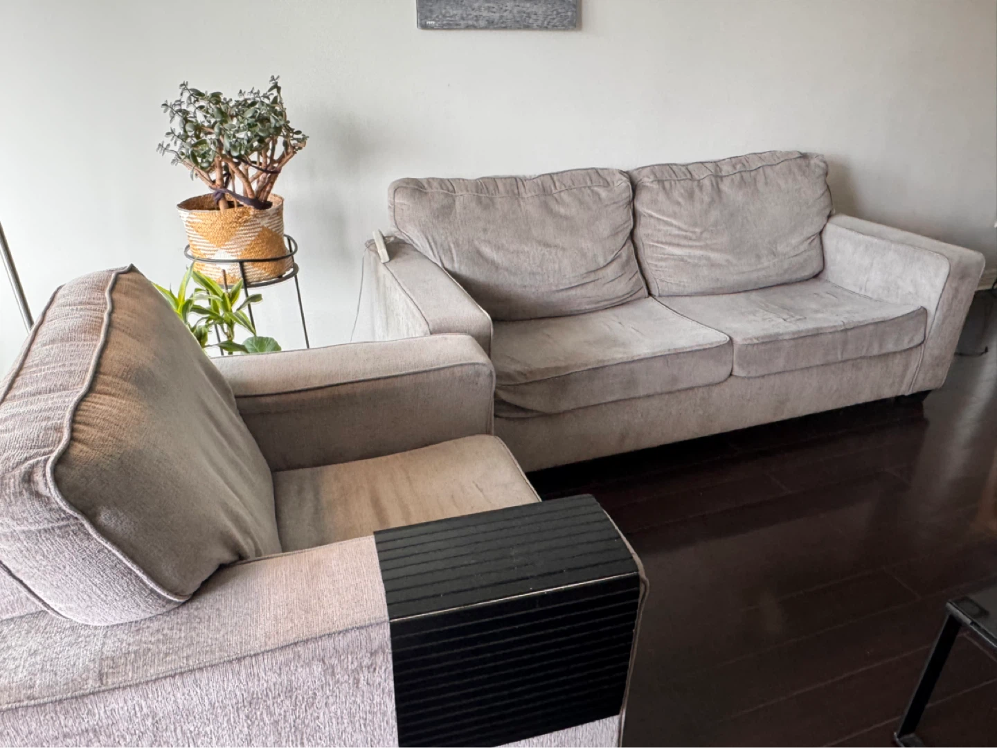 Light Grey Couch + Armchair - photo 5