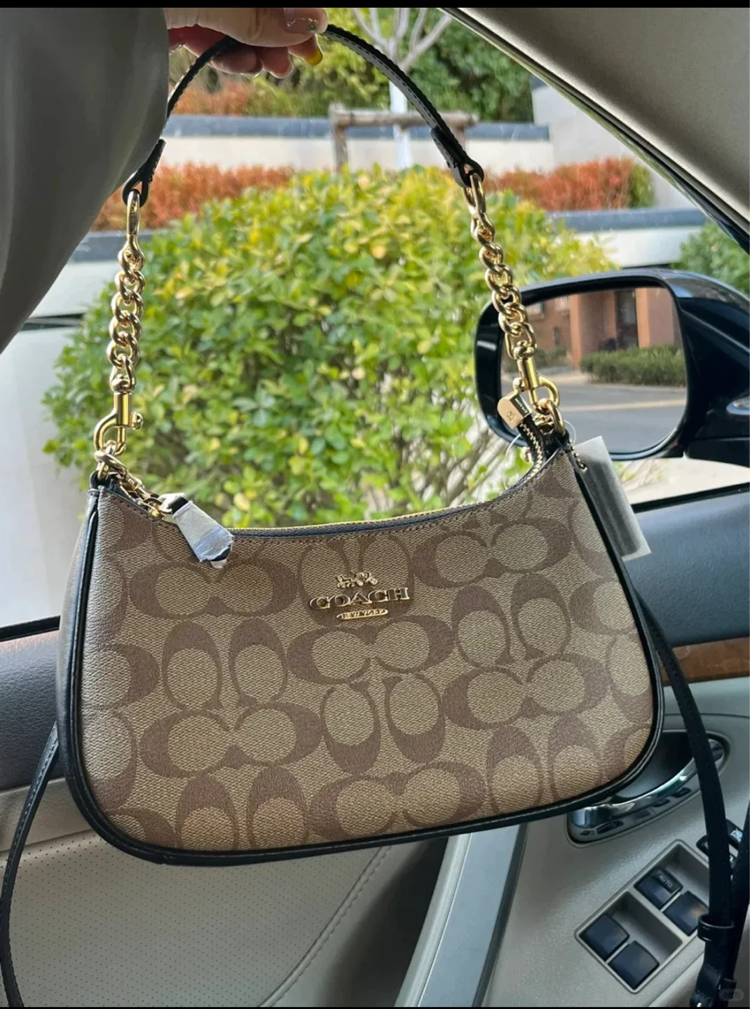 Coach Signature Canvas Shoulder Bag