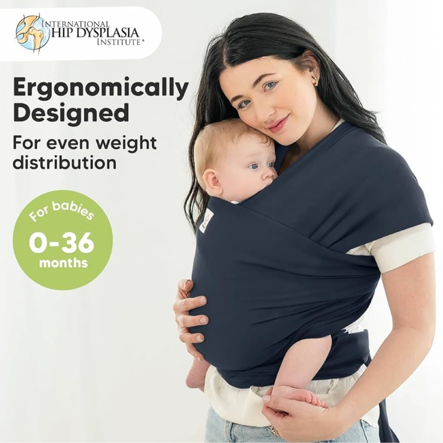 KeaBabies Baby Wrap Carrier – Midnight Black | Brand New - photo 5