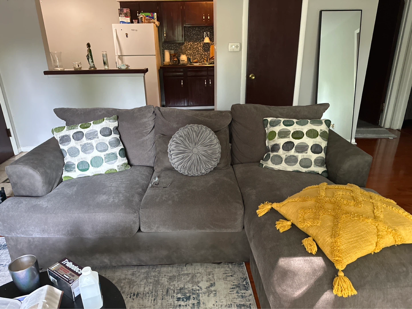 Gray Sectional Sofa - photo 3