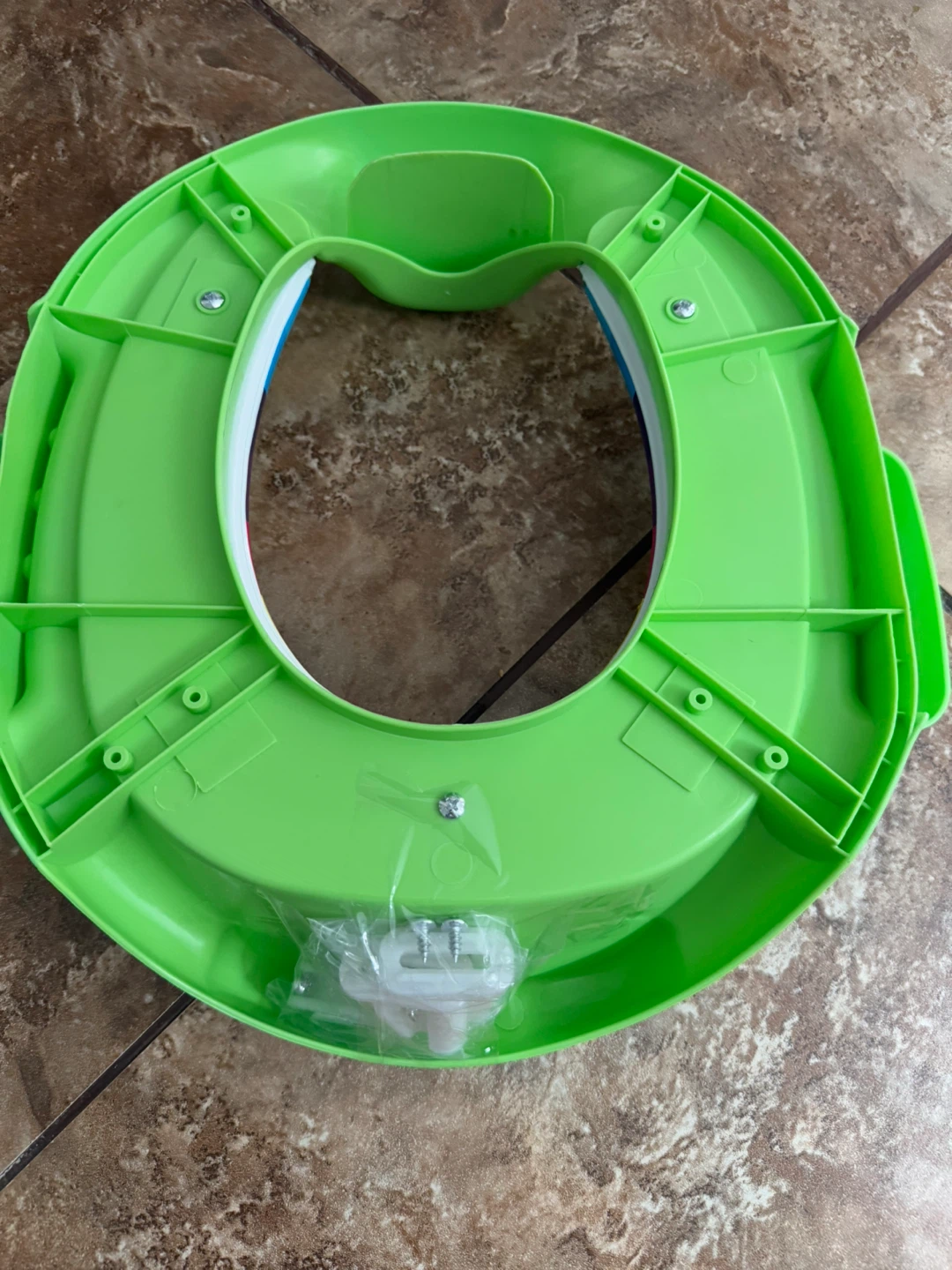 Green Frog Potty Training Seat with Rainbow Colors - photo 2