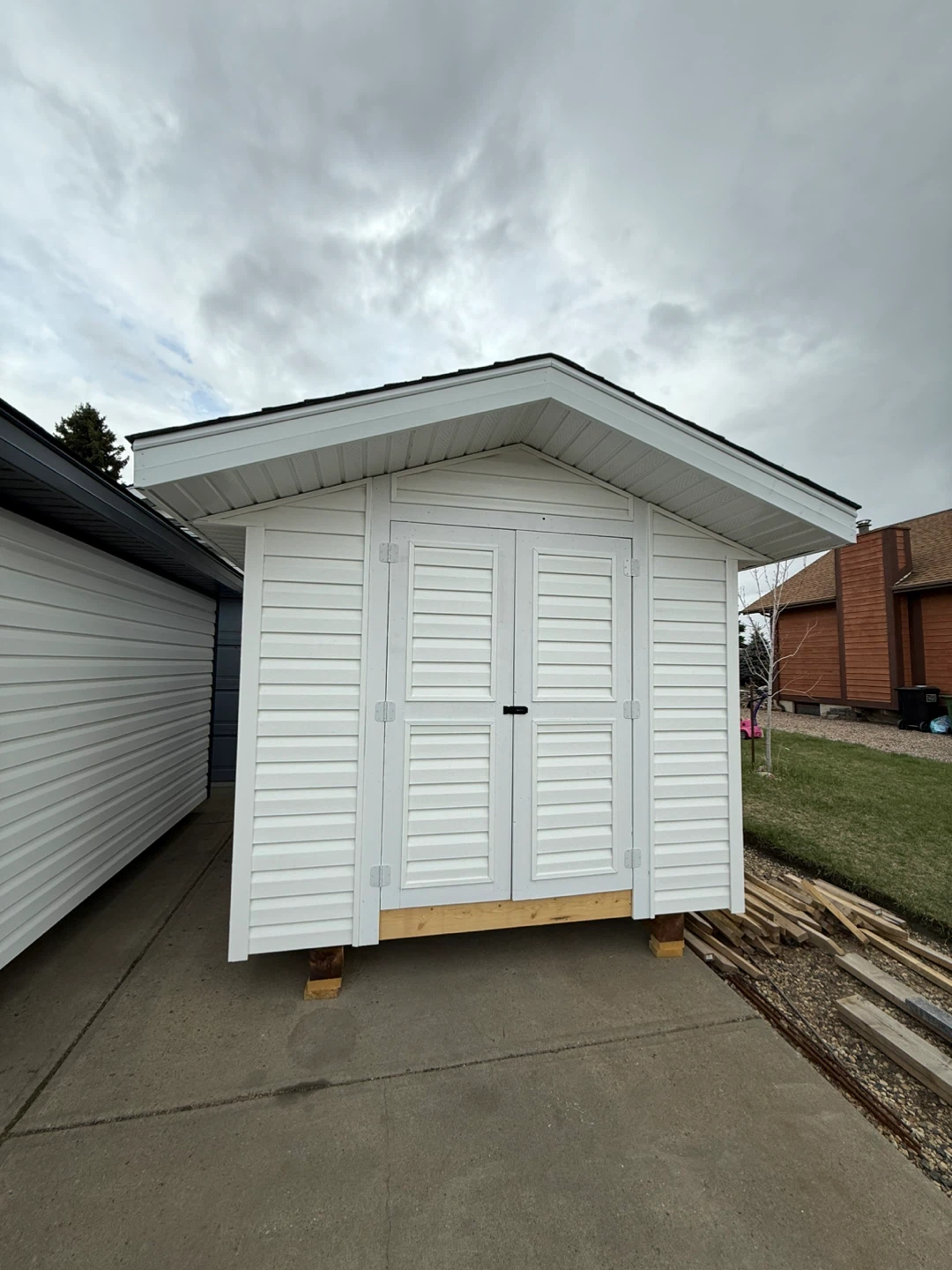 White Vinyl Shed