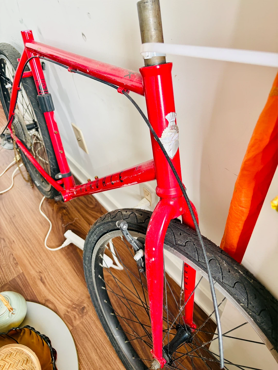Red Fairdale Bicycle Frame - Repair Project!