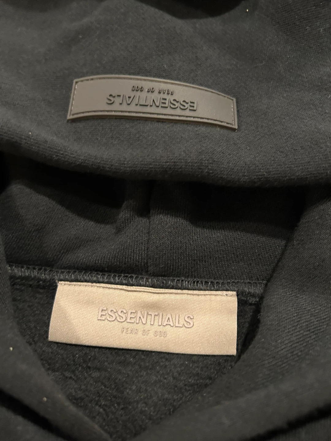 FEAR OF GOD ESSENTIALS Black Hoodie - photo 4