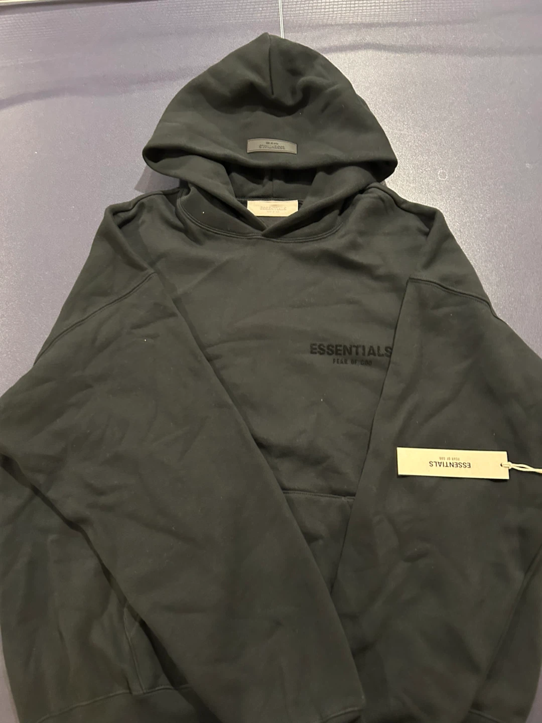 FEAR OF GOD ESSENTIALS Black Hoodie