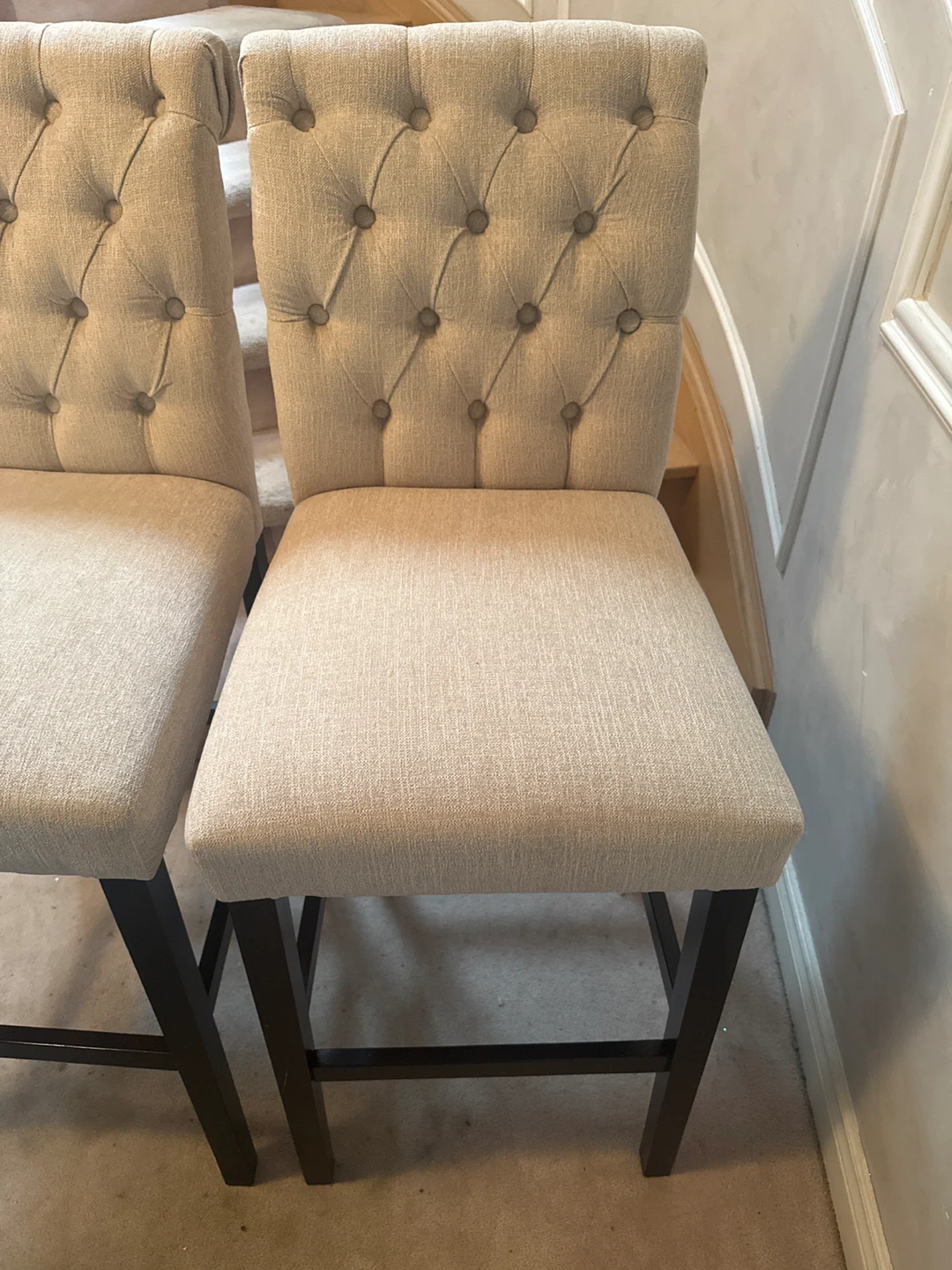 Tufted Back Bar Stools - Set of 2 - photo 2