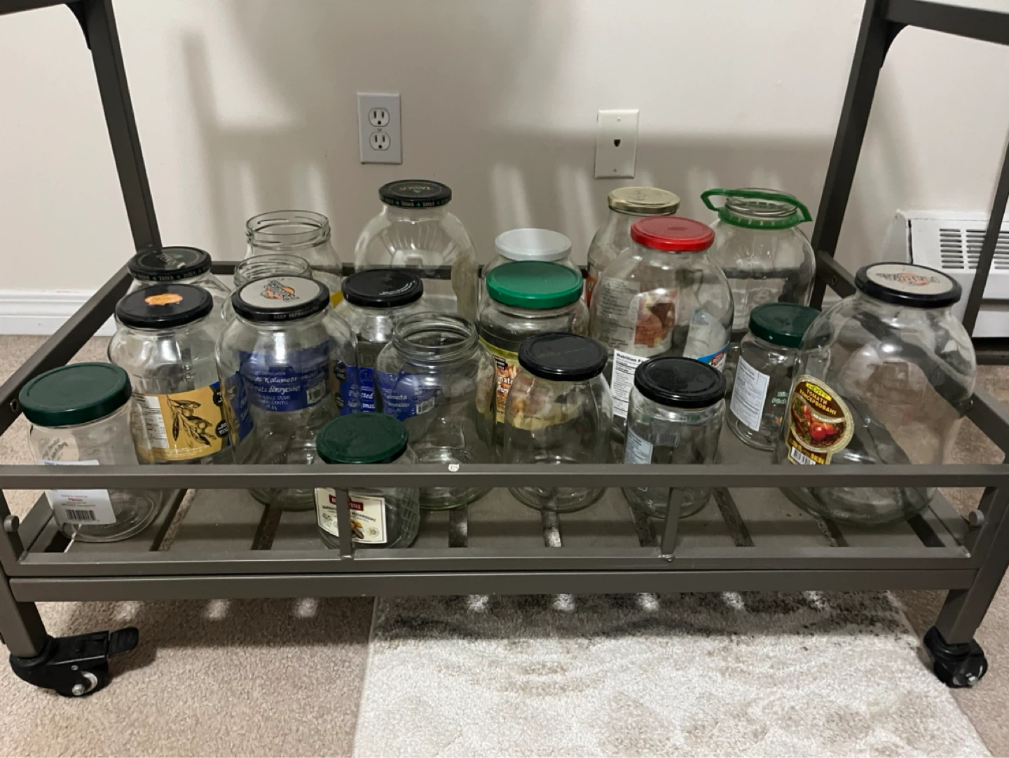 Assorted Glass Jars