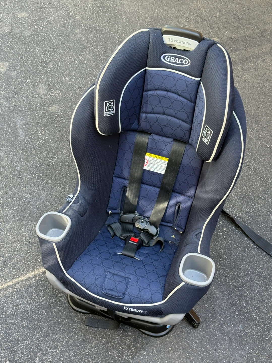 Graco Extend2Fit 3-in-1 Car Seat - Navy