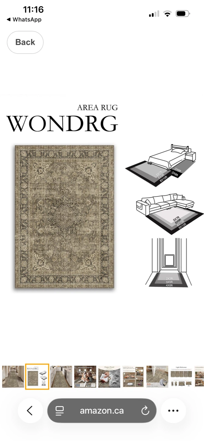 Wondrg Area Rug 3X10 - photo 2