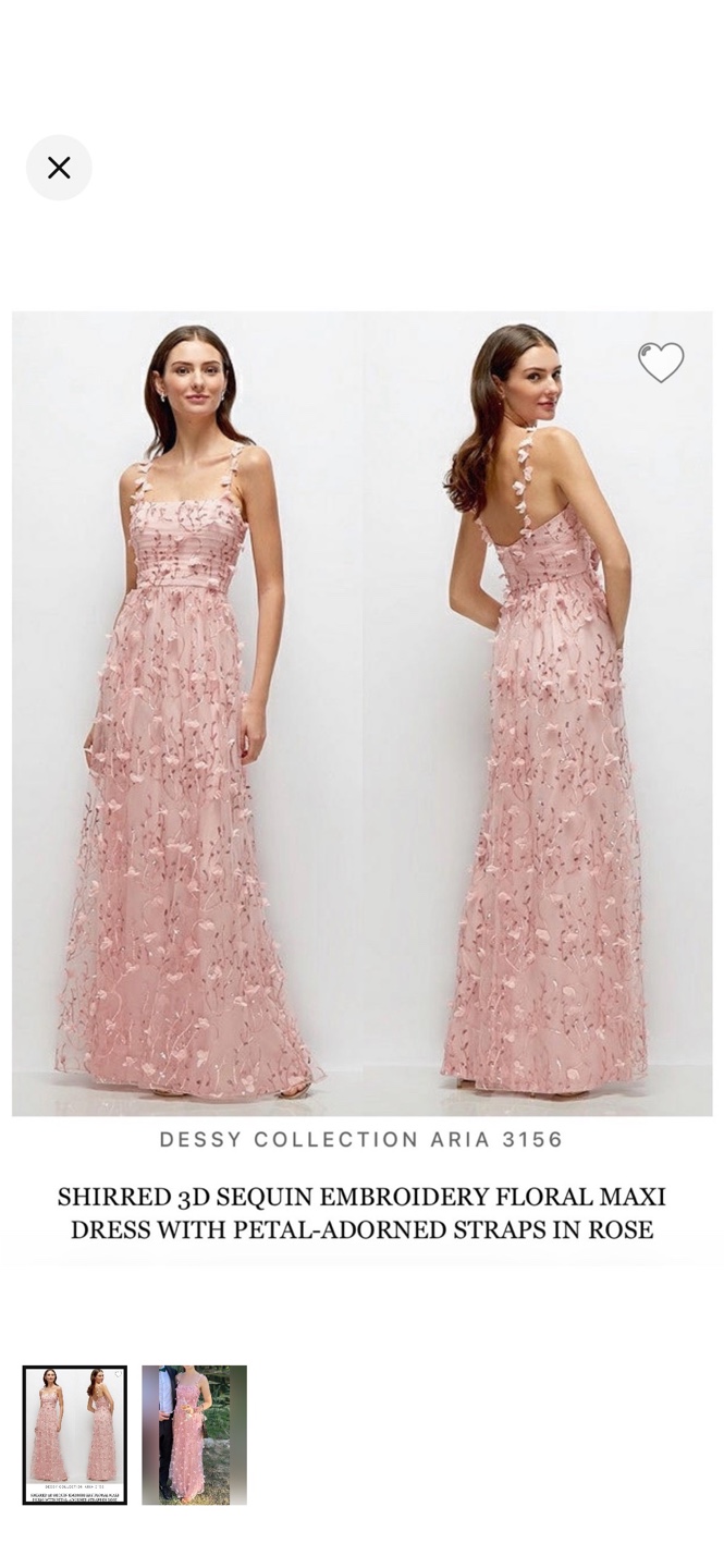 Dessy Collection Aria 3156 Floral Maxi Dress
