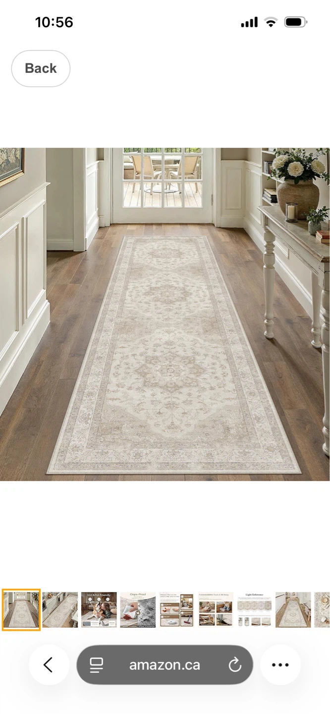 Distressed Medallion Runner Rug 3X10