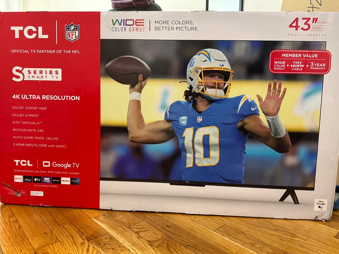 TCL 43" S Series Smart TV with TV stand