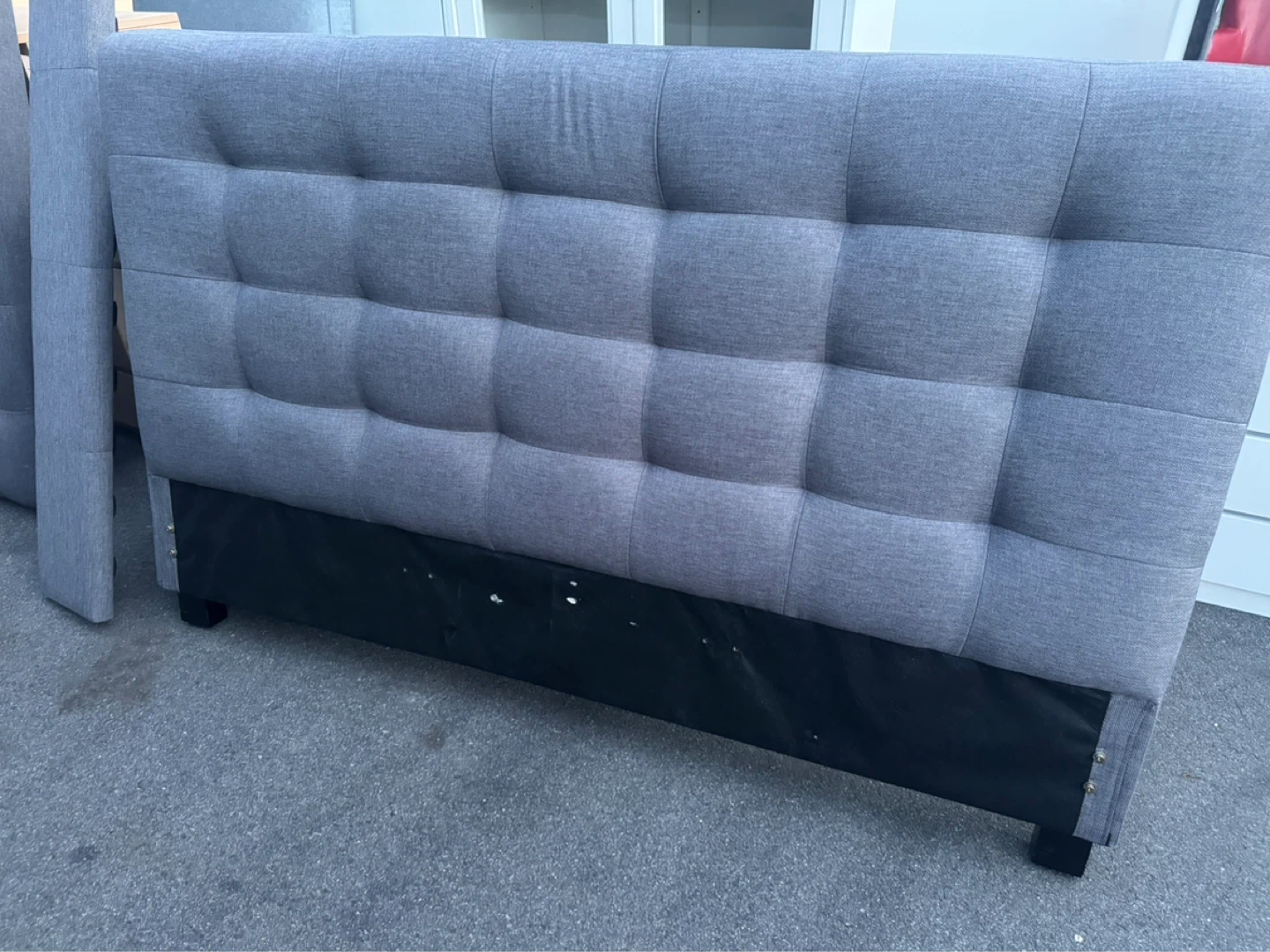 Grey  king bed