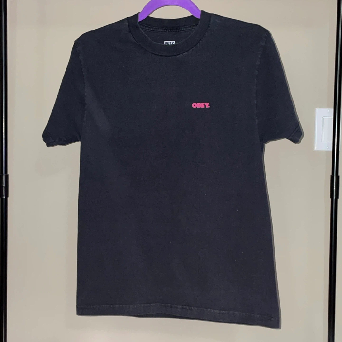 Obey Graphic Tee - Black (Men's S) - photo 2