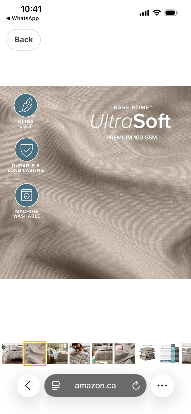 UltraSoft Down Alternative Comforter King California size - photo 2