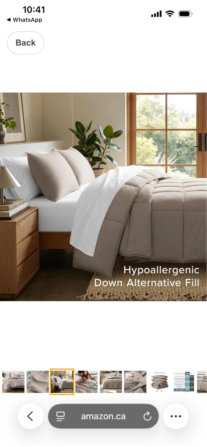 UltraSoft Down Alternative Comforter King California size - photo 3
