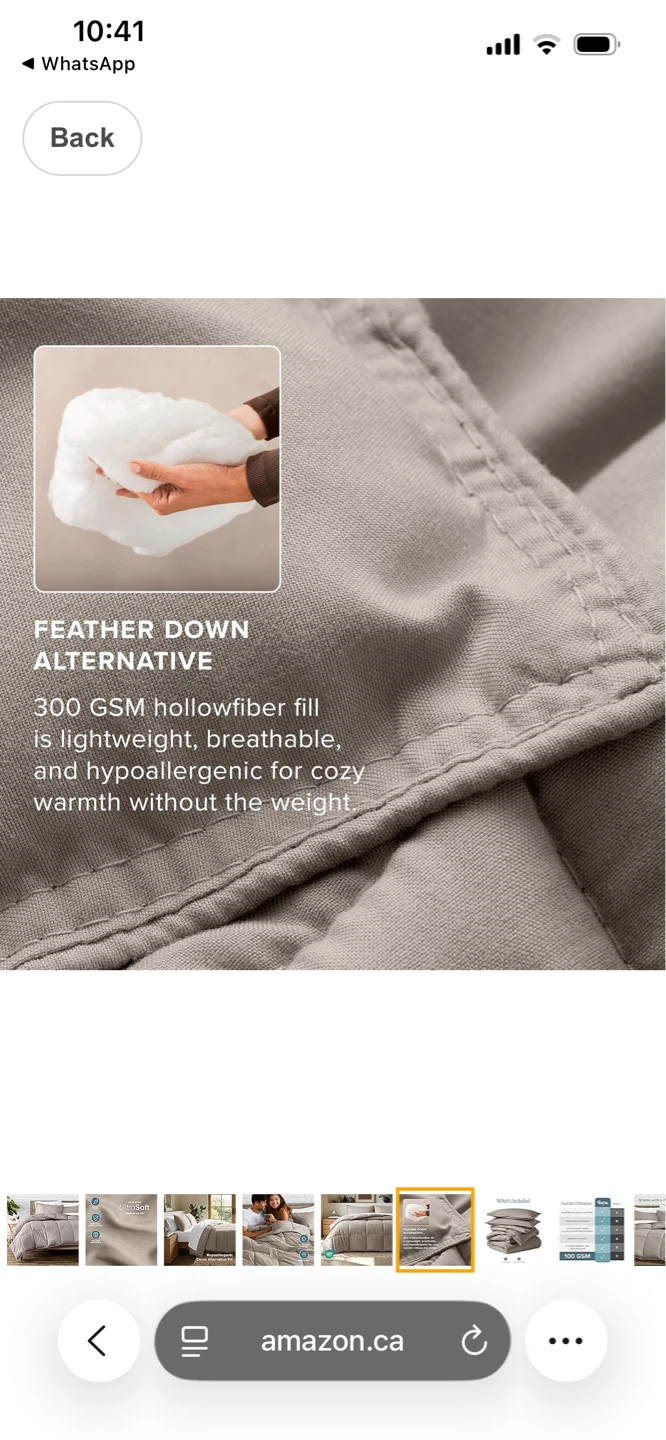 UltraSoft Down Alternative Comforter King California size - photo 5