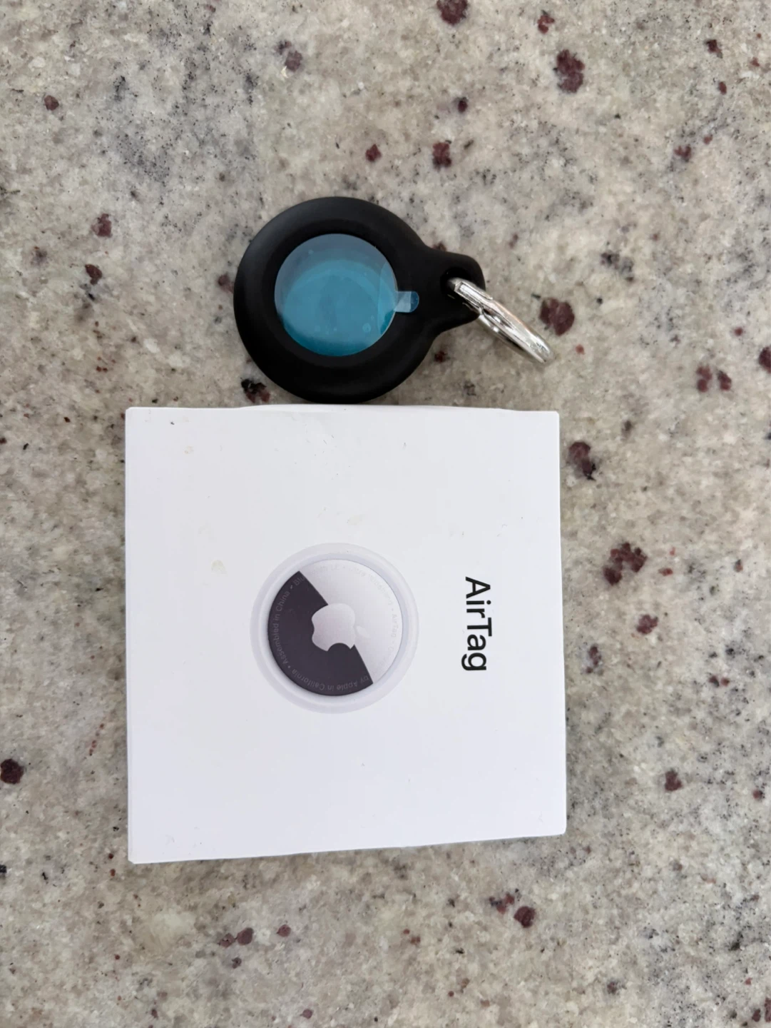 NEW Apple AirTag with Black Silicone Case