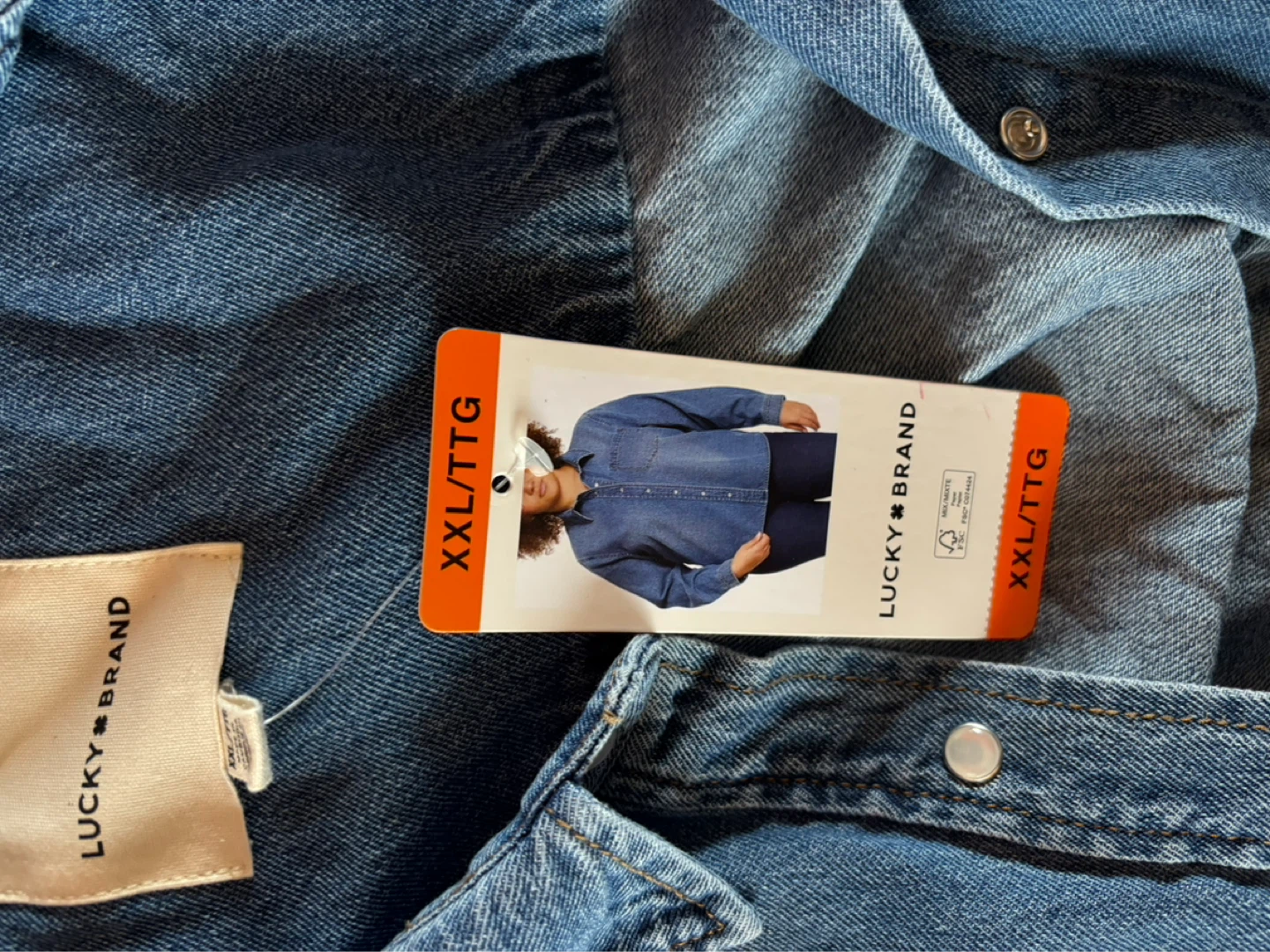 Ladies Lucky Brand Denim Shirt - photo 2