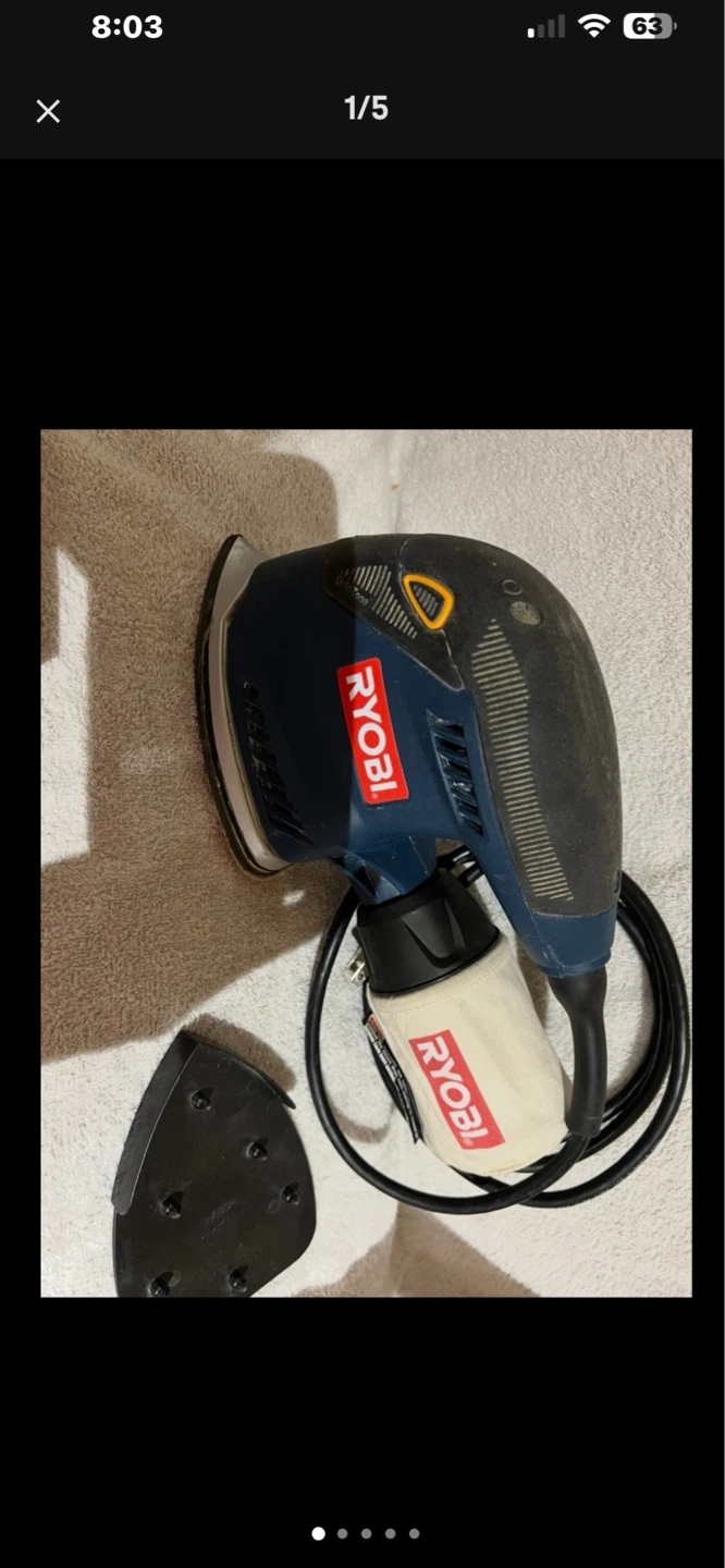 Ryobi Corner Cat Finish Sander with Sandpaper - photo 2