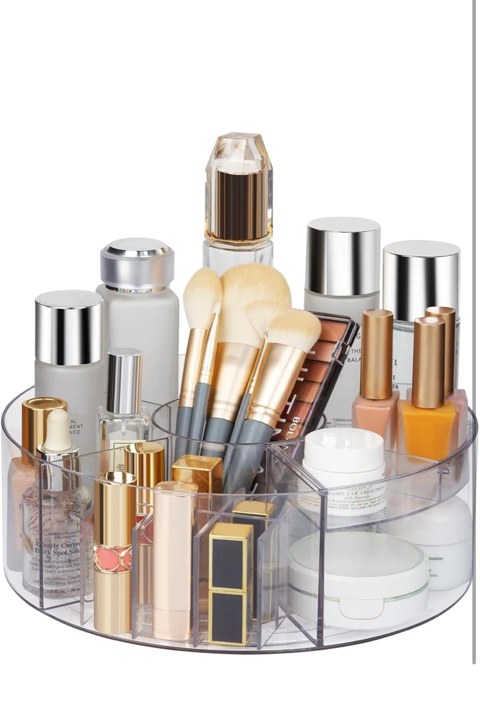 mDesign Clear Rotating Makeup Organizer - photo 4