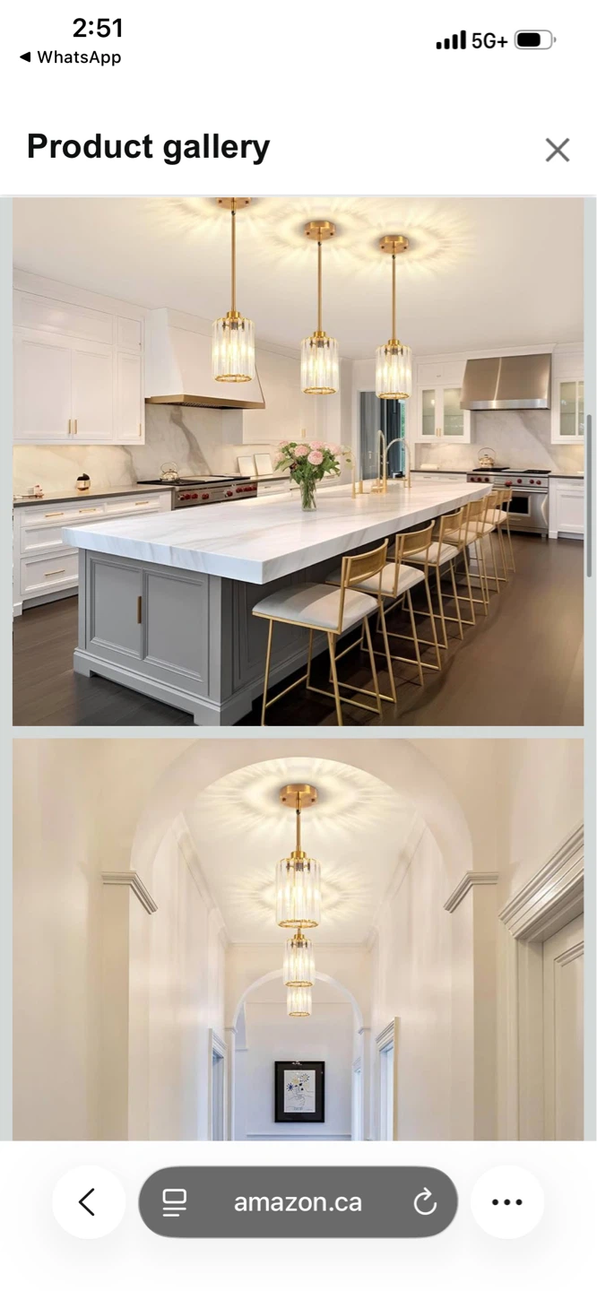 Modern Crystal Pendant Light Fixture - photo 4